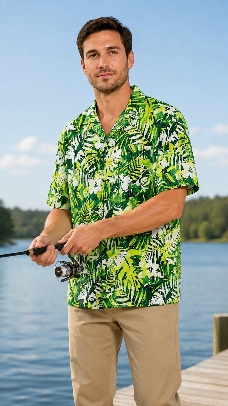 Columbia PFG Tropical Short-Sleeve Fishing Shirt Men’s XL